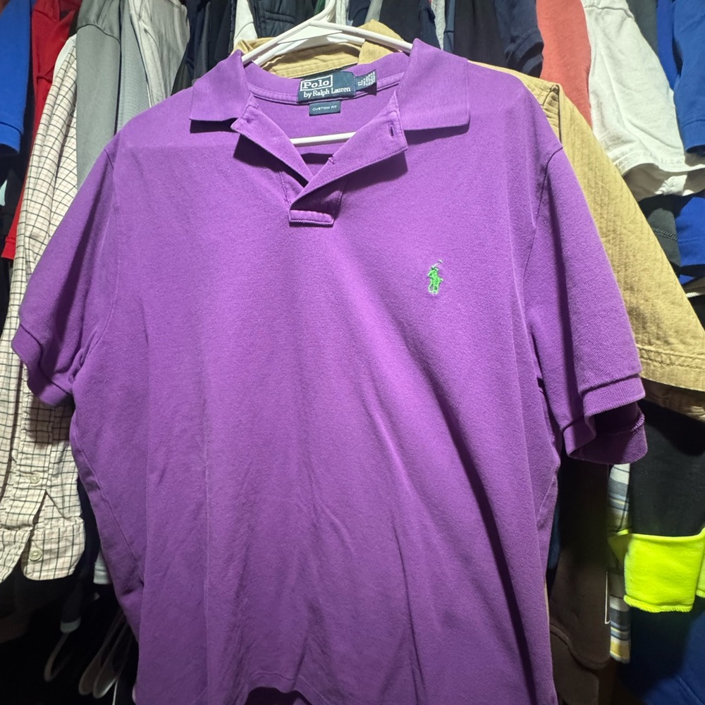 Ralph Lauren Purple Polo Shirt for Men